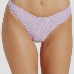 New Kendall & Kylie Women’s Purple Zebra Animal Print Bikini Bottoms Size XL NWT